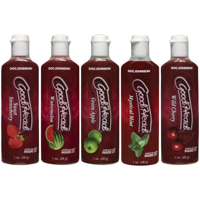 Cosmetica Doc Johnson Good Head Gel Vijf Smaken Cosmetica Doc Johnson Good Head Gel Vijf Smaken