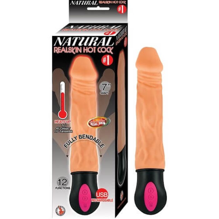 Dildo Nasstoys Realistic Warming 7 inch met opwarmfunctie Dildo Nasstoys Realistic Warming 7 inch met opwarmfunctie