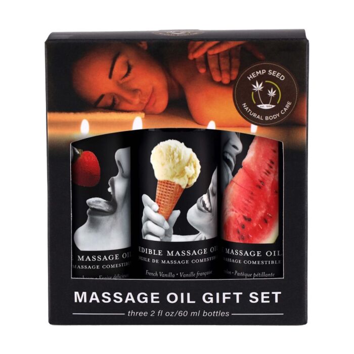 Massage Olie Giftset van Earthly Body met 3 smaken Massage Olie Giftset van Earthly Body met 3 smaken