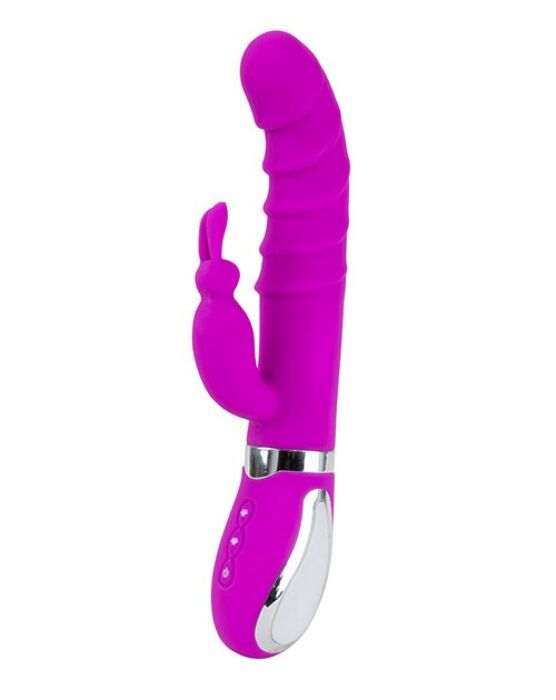 Vibrator S Pleasures Realistic Lila met dubbele stimulatie Vibrator S Pleasures Realistic Lila met dubbele stimulatie