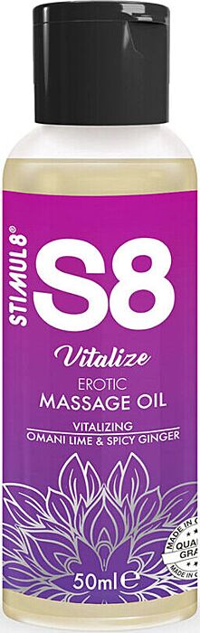 STIMUL8 S8 Vitalize erotische massageolie 50 ml