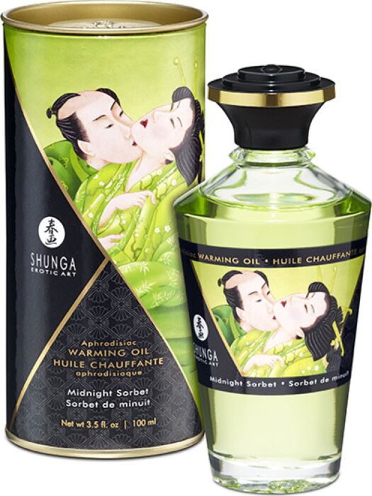 Shunga OILS Midnight Sorbet verwarmende massageolie