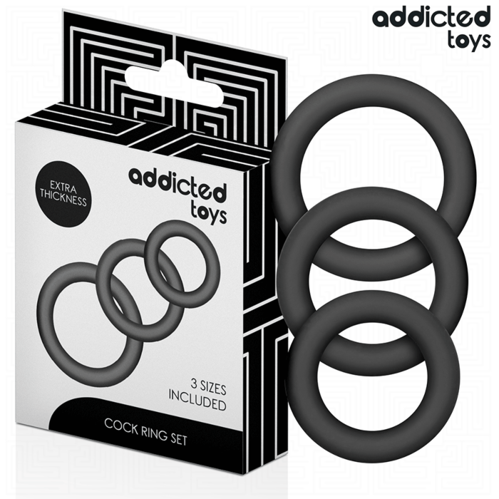 Ring Set Addicted Toys Model 1 voor Verbeterde Prestaties Ring Set Addicted Toys Model 1 voor Verbeterde Prestaties
