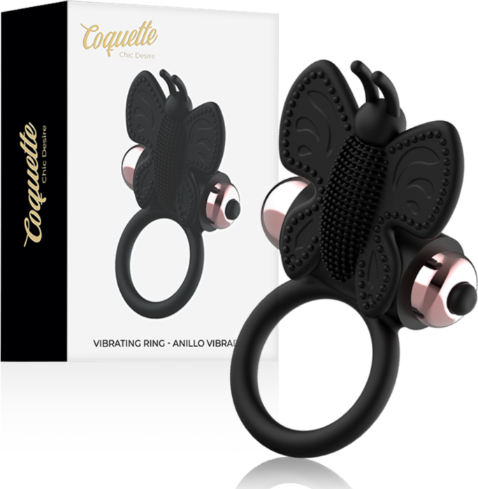 Gouden Vlinder Vibrerende Ring