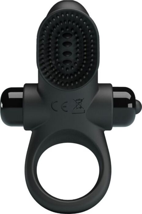 Vibrerende Ring Pretty Love Anillo voor Pene Zwart Vibrerende Ring Pretty Love Anillo voor Pene Zwart