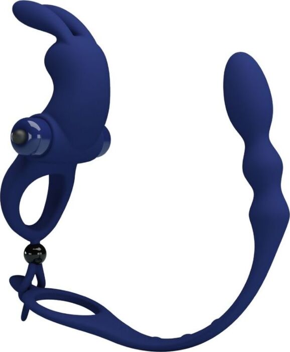 Anillo Vibrador Rabbit Pretty Love Ayad - Blauw