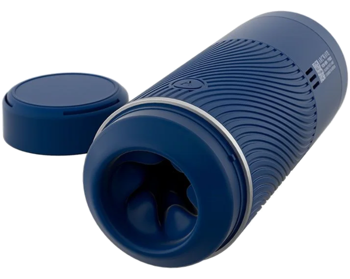 Handmatige masturbator ARCWAVE Pow met zuigregeling blauw