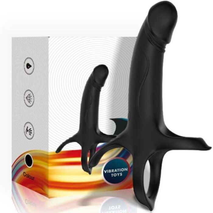 ARMONY Dildo met Ring en Vibrator in Zwart ARMONY Dildo met Ring en Vibrator in Zwart