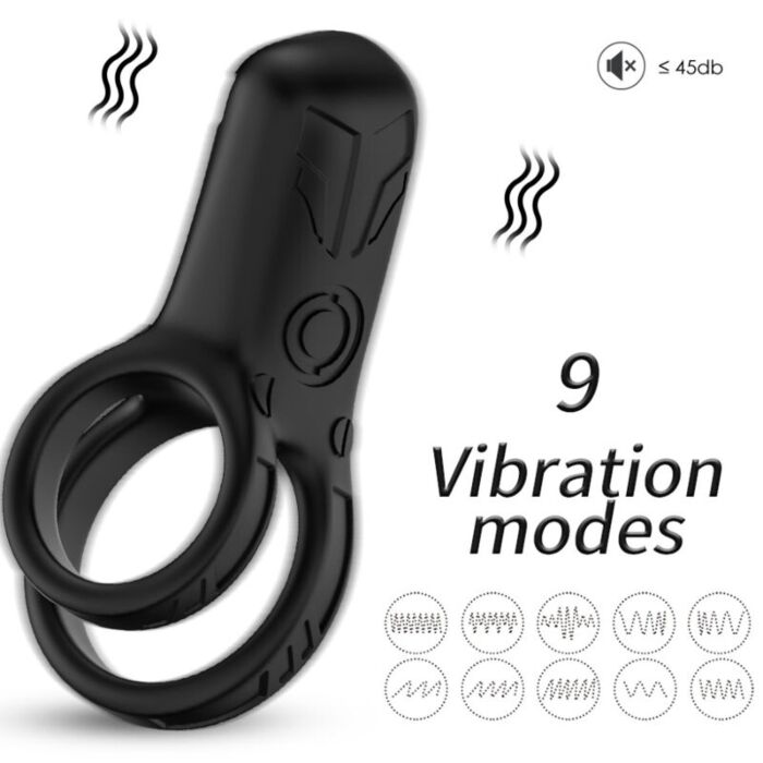 Ontdek de ARMONY Double Ring Vibrator in Zwart Ontdek de ARMONY Double Ring Vibrator in Zwart
