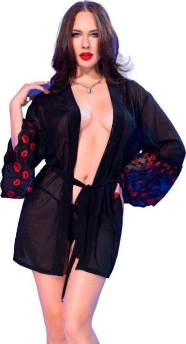 Babydoll Chilirose CR 4882 Zwart XL - Verleidelijke Look Babydoll Chilirose CR 4882 Zwart XL - Verleidelijke Look