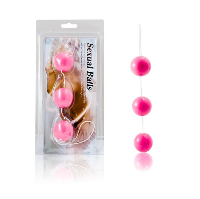 Ballen BAILE STIMULATING Strip Pink met Ring voor Extractie Ballen BAILE STIMULATING Strip Pink met Ring voor Extractie