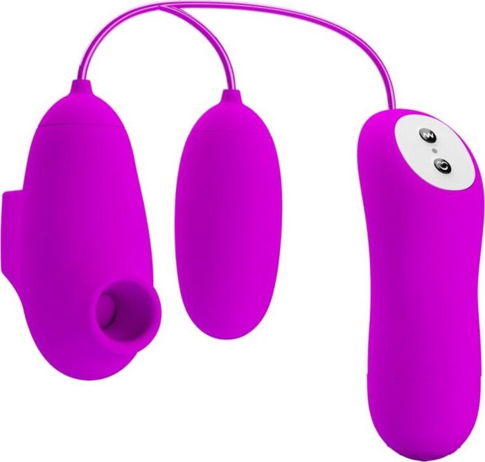Mini vibrator PRETTY LOVE met zuigfunctie
