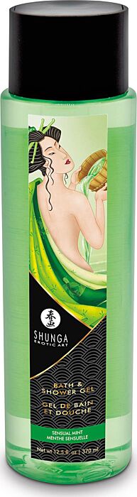Shunga Bad & Douche Gel Munt 370 ml - Erotische Cosmetica