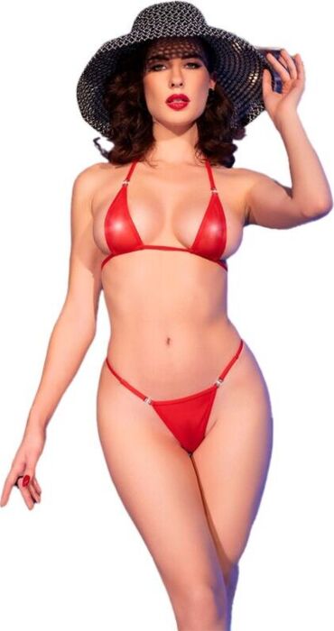 Micro Bikini Chilirose CR 4840 Rood Elegantie Micro Bikini Chilirose CR 4840 Rood Elegantie