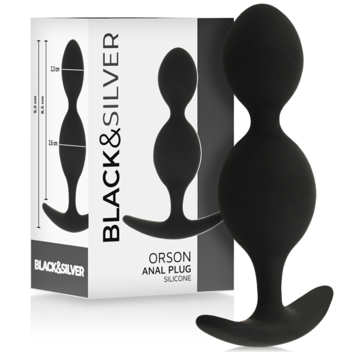 Ballen Anale BLACK&SILVER Orson met Zijdeachtig Silicone Ballen Anale BLACK&SILVER Orson met Zijdeachtig Silicone
