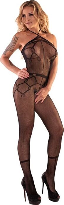 Bodystocking Livco Corsetti HACINT met halsstrik en open schouders