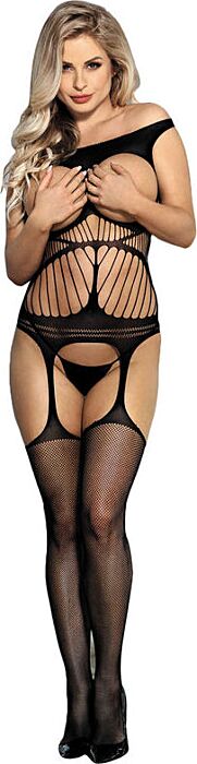 Bodystocking SUBBLIME Crotchless Zwart Sexy Bodystocking SUBBLIME Crotchless Zwart Sexy