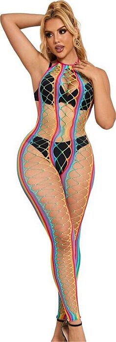 Bodystocking SUBBLIME 952358 Halter Regenboog