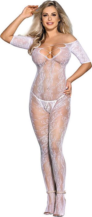 Bodystocking Sublime Crotchless Rozenpatroon