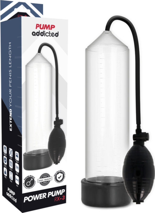 PUMP ADDICTED RX3 erectiepomp voor penisvergroting