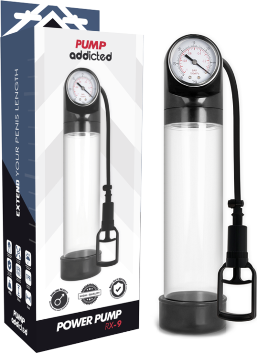BOMBA ERECCIÓN Pump Addicted RX9 Transparant BOMBA ERECCIÓN Pump Addicted RX9 Transparant