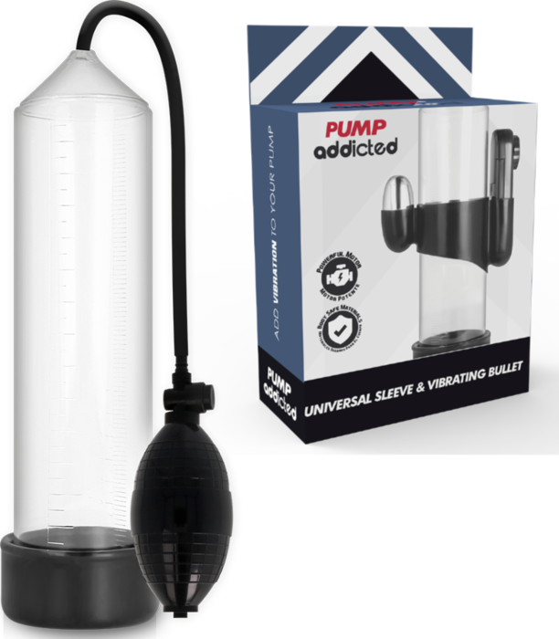 Pomp Erectie Pump Addicted RX3 met Vibrator