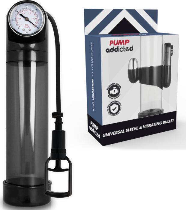 Pomp Erectie Pump Addicted RX9 Met Vibrator