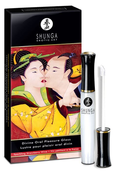 Lipgloss Shunga Goddelijk Aardbei & Cava met 3-in-1 Effect Lipgloss Shunga Goddelijk Aardbei & Cava met 3-in-1 Effect
