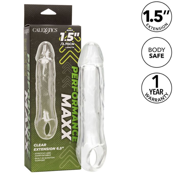 CALEXOTICS Performance Maxx Clear Extensie 6,5 transparant CALEXOTICS Performance Maxx Clear Extensie 6,5 transparant