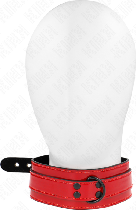 BDSM Collar KINK Rood 37.5-49.5 cm - Elegante Controle