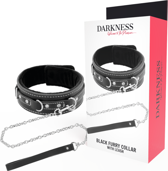 Collar Bondage DARKNESS con correa ajustable Collar Bondage DARKNESS con correa ajustable
