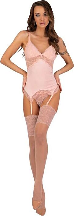 Corset Set LIVCO CORSETTI Persinne Peach Elegantie