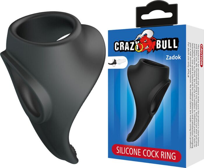 Ring Crazy Bull Zadok met balverlenging en stimulerende vorm Ring Crazy Bull Zadok met balverlenging en stimulerende vorm