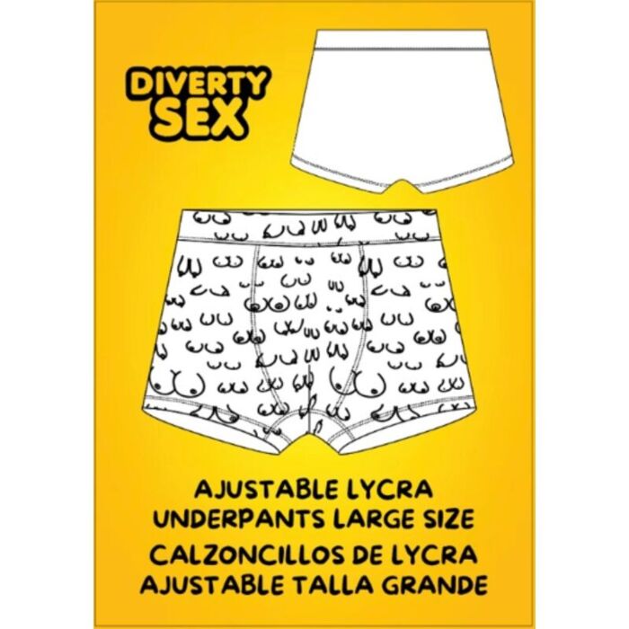 Boxerbriefs Diablo Picante Large met borstenprint Boxerbriefs Diablo Picante Large met borstenprint