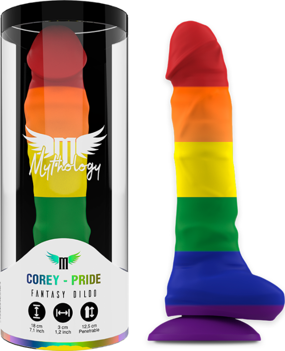 Dildo Mythology Corey Pride M - Flexibel en Silicona Dildo Mythology Corey Pride M - Flexibel en Silicona