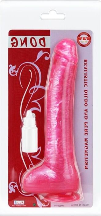 Dildo BAILE Roze met sterke zuignap en textuur Dildo BAILE Roze met sterke zuignap en textuur