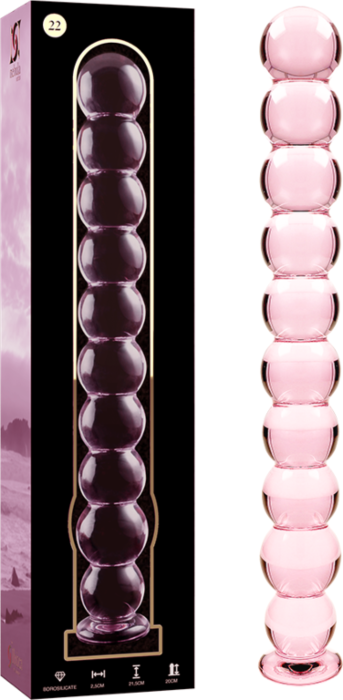 Glazen Nebula Roze Dildo