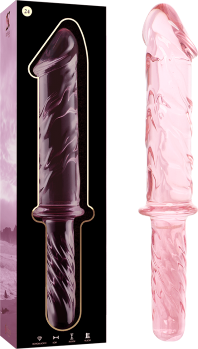 Glas Roze Nebula Dildo