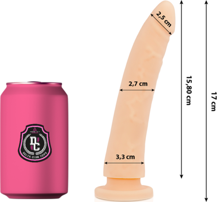 Dildo DELTACLUB 17 cm Realistisch Medische Siliconen