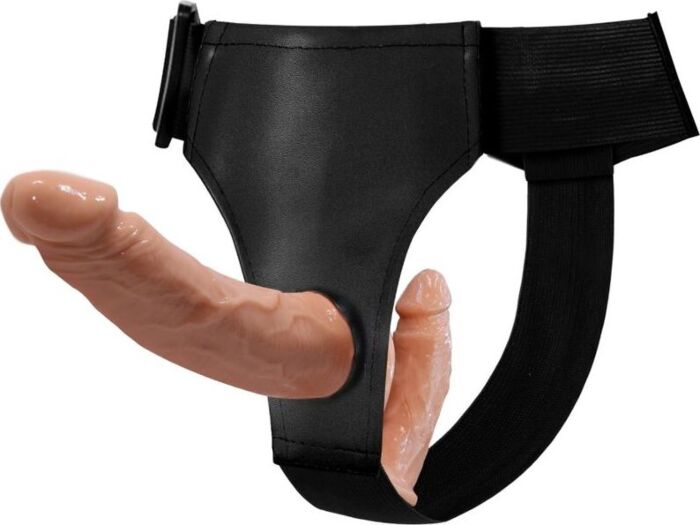 Dildo Dubbel BAILE Ultra Passionate met Harnas