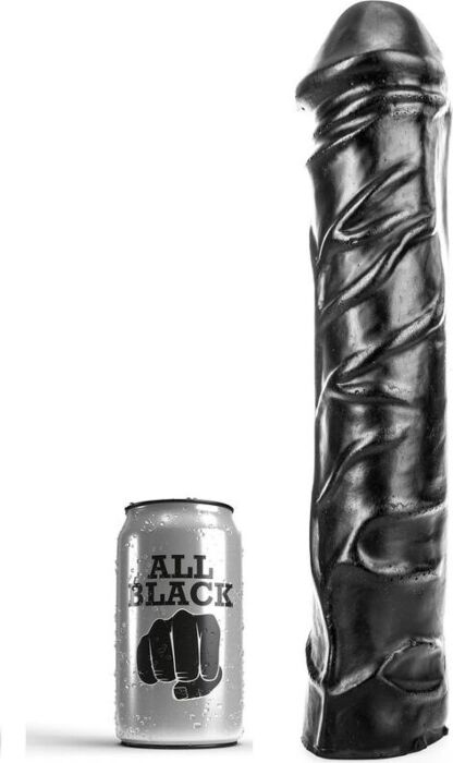 Dildo Fisting Zwart Zacht 32cm