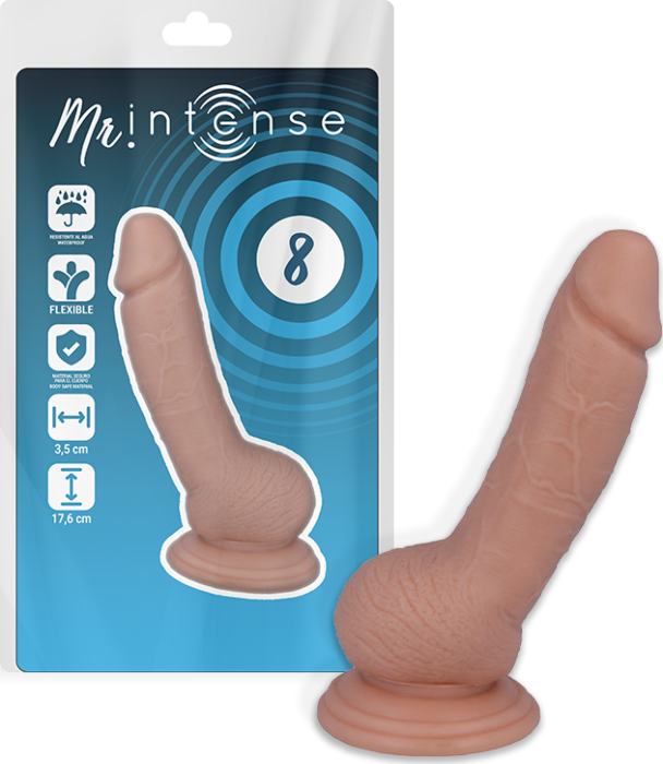 Dildo MR. INTENSE 8 - 17.6 CM met Realistische Voel