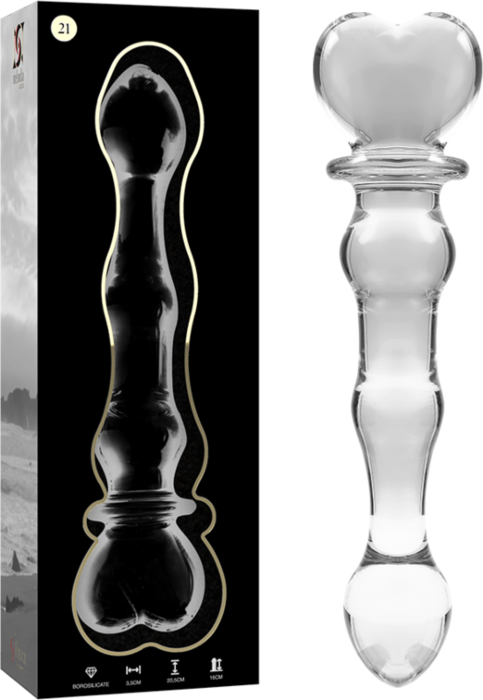 Glas Borosilicaat Mistige Dildo - Transparant Glas Borosilicaat Mistige Dildo - Transparant