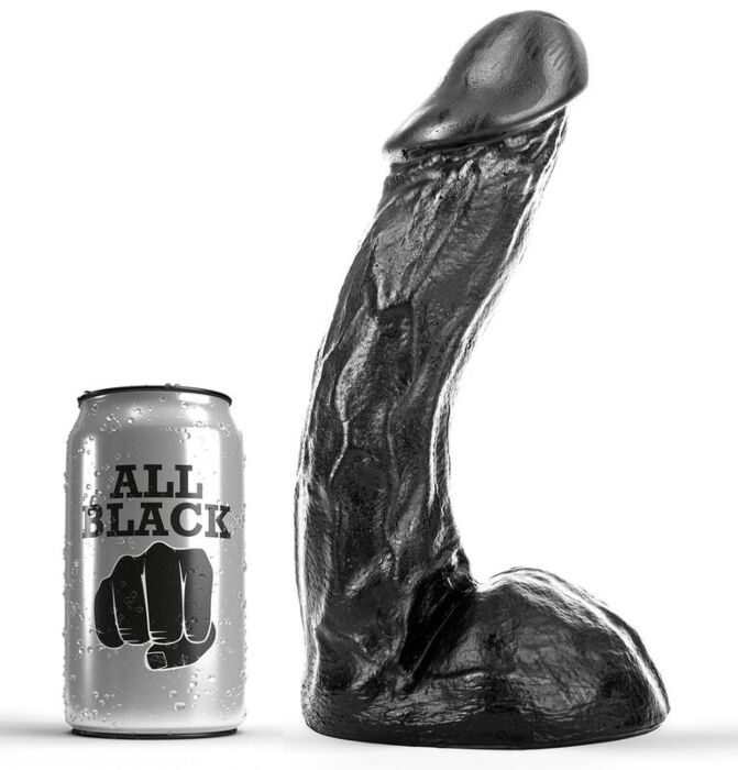 Dildo ALL BLACK Dong 23 cm