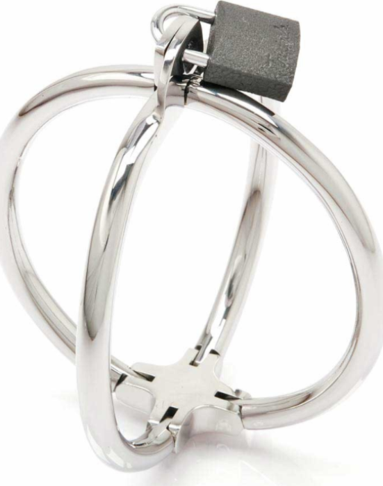 Kruislings stalen handboeien