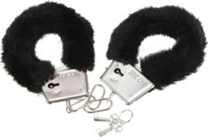 Pluche Zwarte Handboeien