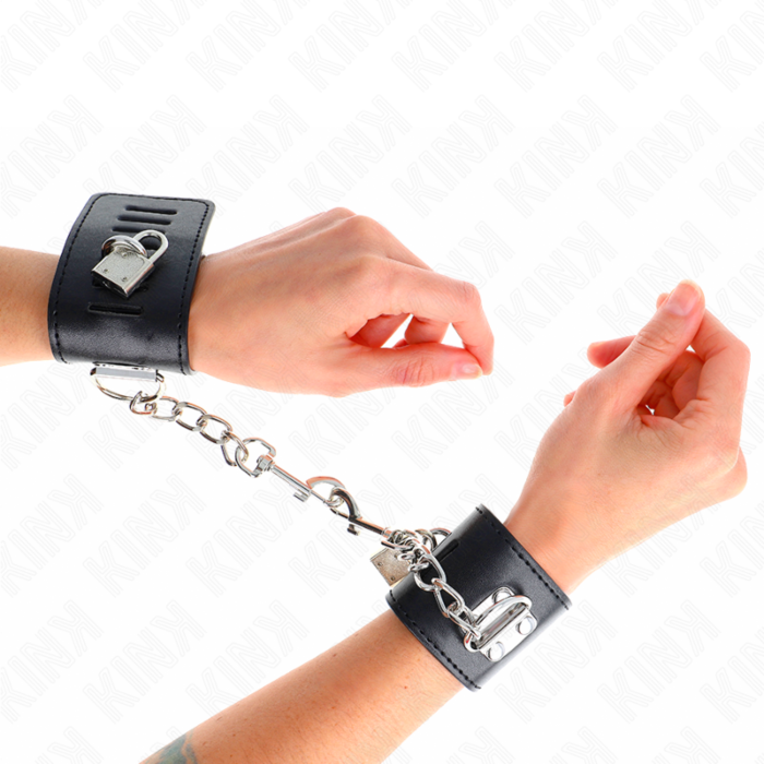 Handboeien KINK met hangslot en verstelbare maat