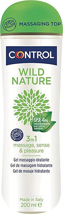 Gel de masaje 3 en 1 CONTROL Wild Nature Gel de masaje 3 en 1 CONTROL Wild Nature