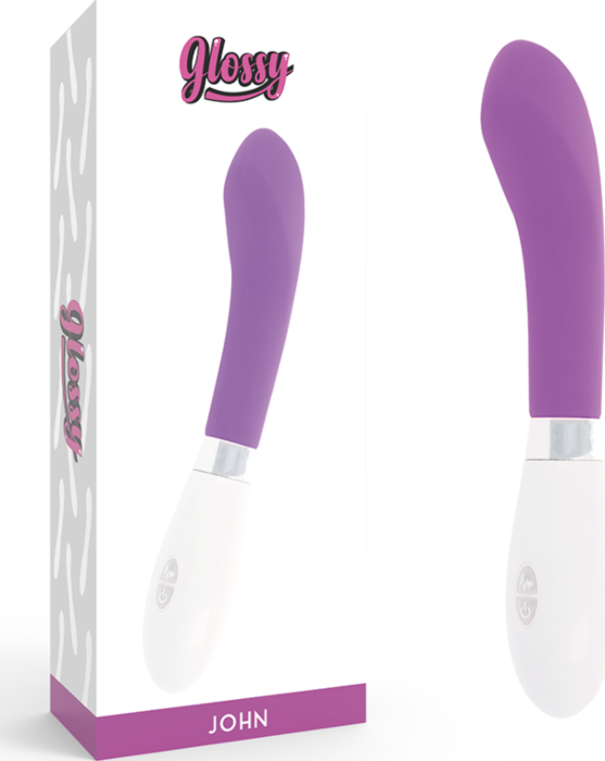 Paarse Glanzende John Vibrator