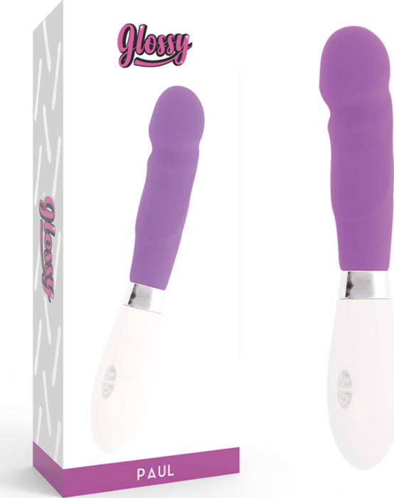 Paarse Glanzende Paul Vibrator